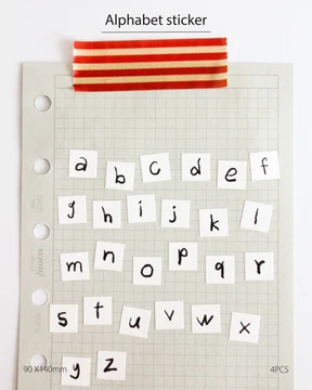 Alphabet sticker (4PCS)