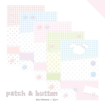신상 Patch & button 모조지 SET