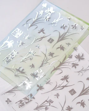 난영(蘭影) 스티커 Silver Orchid