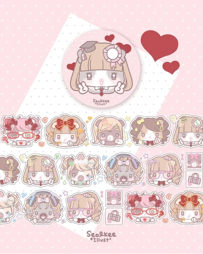 스쿨기니 30mm 투명 박 키스컷