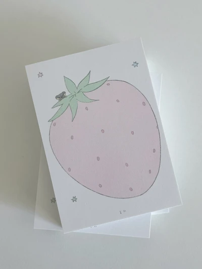 와앙 딸기메모지
