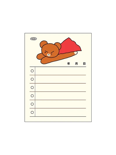 의심곰 체크리스트 메모지