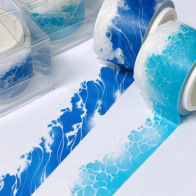 (Tape) Vintage wave Die-cut masking tape