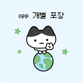 투명 스티커 외 OPP 개별 포장 원하시면 꼭 담아주세요!
