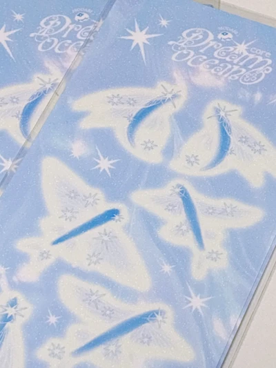 (Sticker) Modabi's ocean core sticker (Glitter marine life.ver)