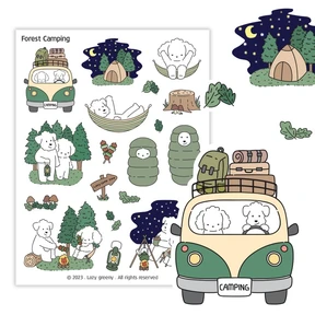 Forest camping 씰스티커