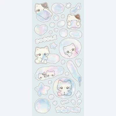 버블 냥이 씰스티커