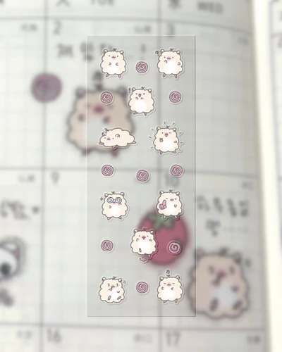 곱슬햄도 아시나요 스티커