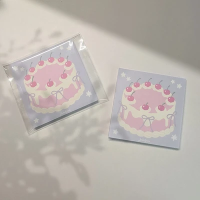 스위트 체리 리본케이크 메모지🍰