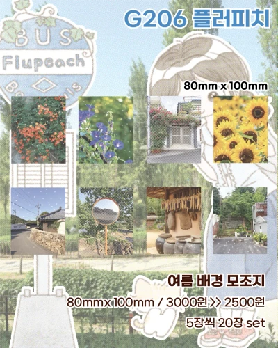 여름 실사 모조지
