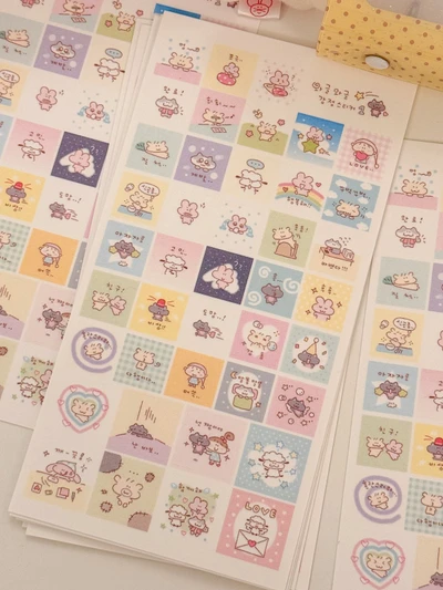 와글와글 감정 스티커1