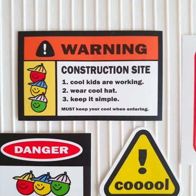 COOL KID WARNING 스티커팩