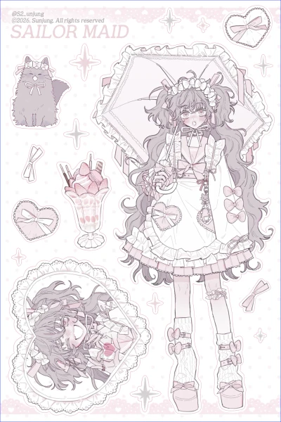 SAILOR MAID 세일러 메이드 스티커