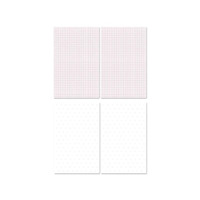 오블러뮤 핑크 베이직 내지 양면 20매 세트