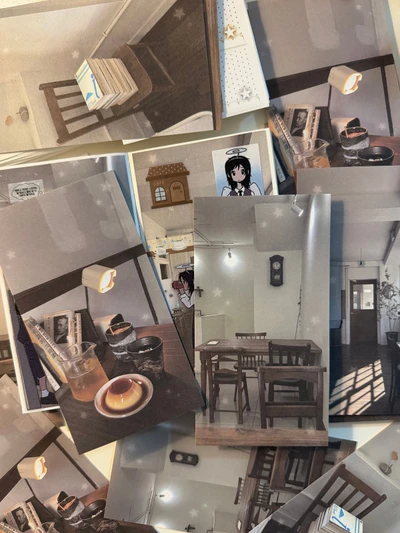 카페 실사 모조지팩
