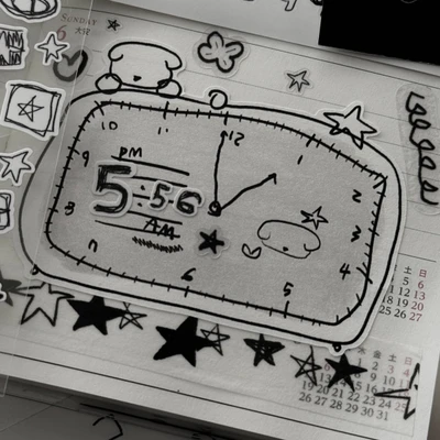 tick-tock star clock 4 set -!!