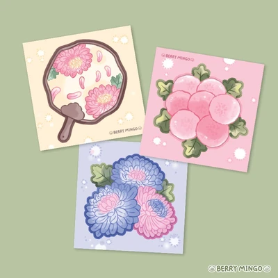 국화꽃 모조지 3종 SET
