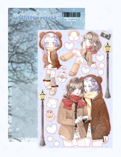 여행을 가보자 씰스티커