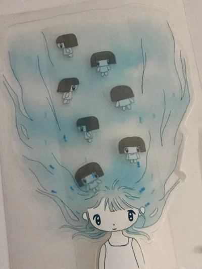 어항 그녀 스티커