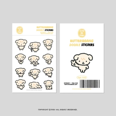 ✦ Butterbbang doodle stickers
