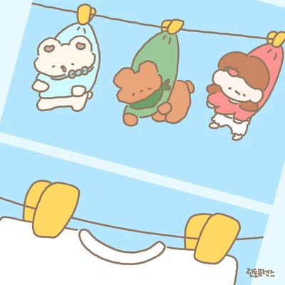 목욕하고 말리기