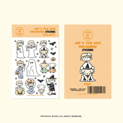Jay's Fun days stickers - halloween