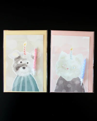 Candle postcard set