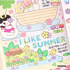 I LIKE SUMMER 알파벳 키스컷🌊🍉