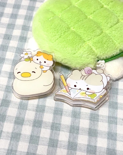 아크릴 양면 집게 2종