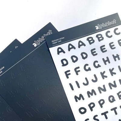 <Black series_Alphabet&Number>