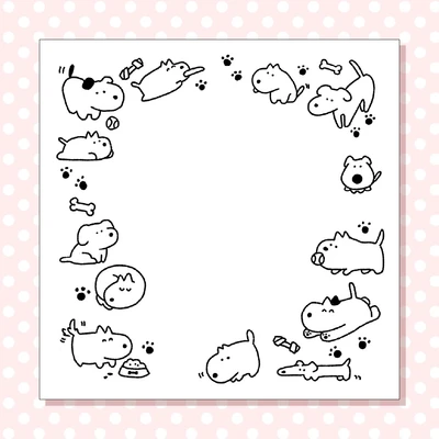 [메모지] 주댕이 강아 떡메모지