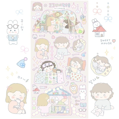 인물 캐릭터 스티커 코코낸네친구들🤍 _ lovely, sleepy friends💕