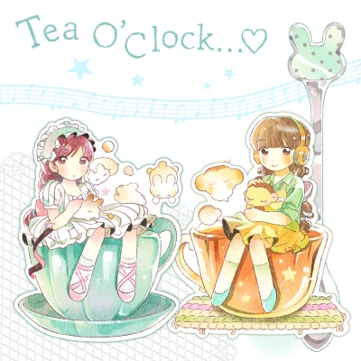 tea O'clock 조각스티커