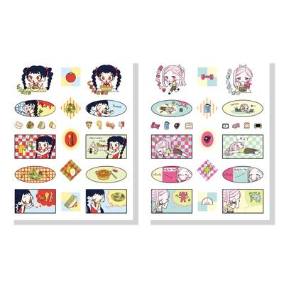쪼꼬미 투명 스티커(2종)