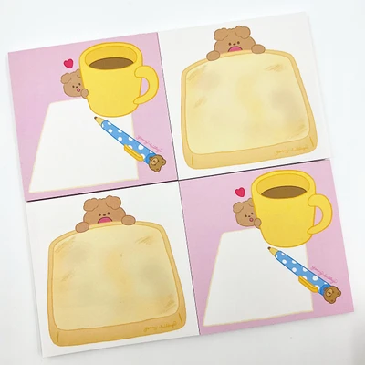 책상 위 별 떡메모지