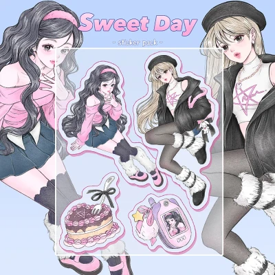 Sweet day 조각 스티커