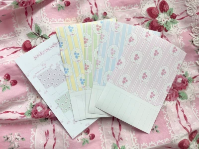 (NEW) 파우더로즈 벽지 모조지팩