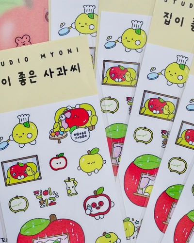 신제품 | 집이 좋은 사과씨 스티커