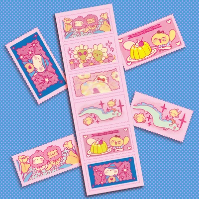 🩷근사한 큰 우표