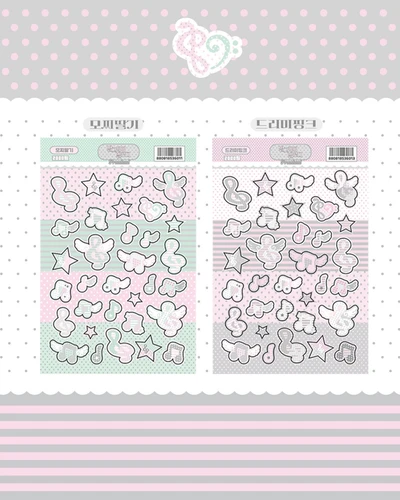 펄그레이 멜로디 스티커 낱장