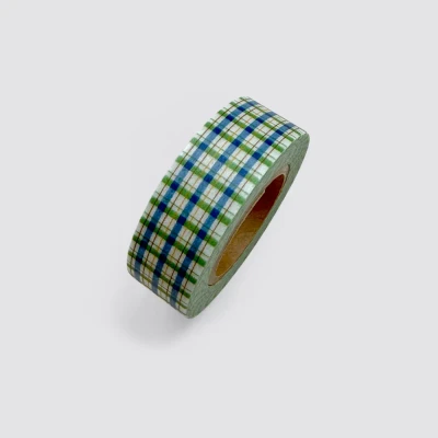 [10% SALE] antique check blue masking tape