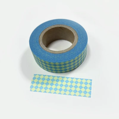 [10% SALE] blue lime argyle masking tape