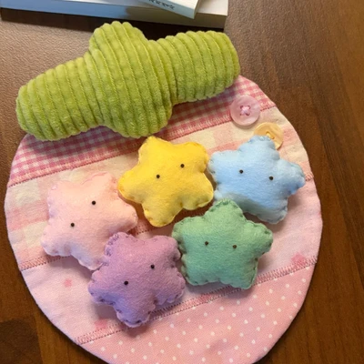 펠트 별 키링