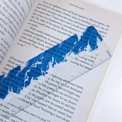 (Bookmark) Vintage wave ruler bookmark