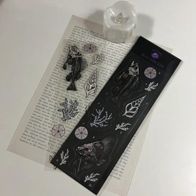 (Sticker) Modabi's marine life collection seal sticker - BONE.ver