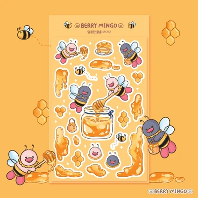 달콤한 꿀을 모으자 스티커