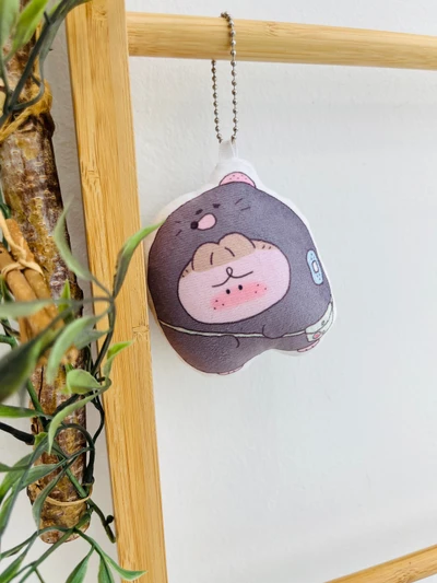 꿀밤 두더지 쿠션키링