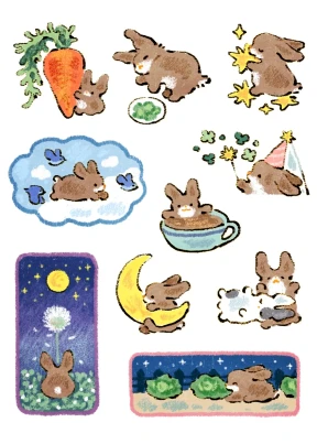 코코아토끼의 꿈 스티커