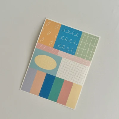기록의 조각 모조지 스티커