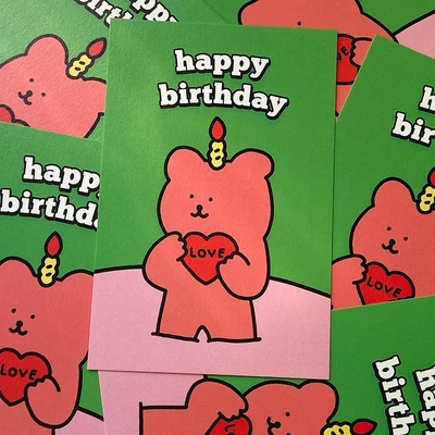 해피벌쓰데이 엽서 🎂